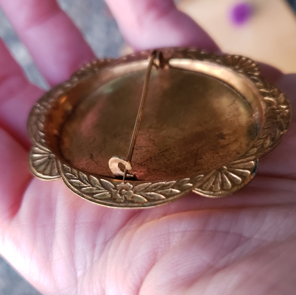 OOAK Gebuine Large Art Deco Cameo Habille Brooch - Picture 5 of 6